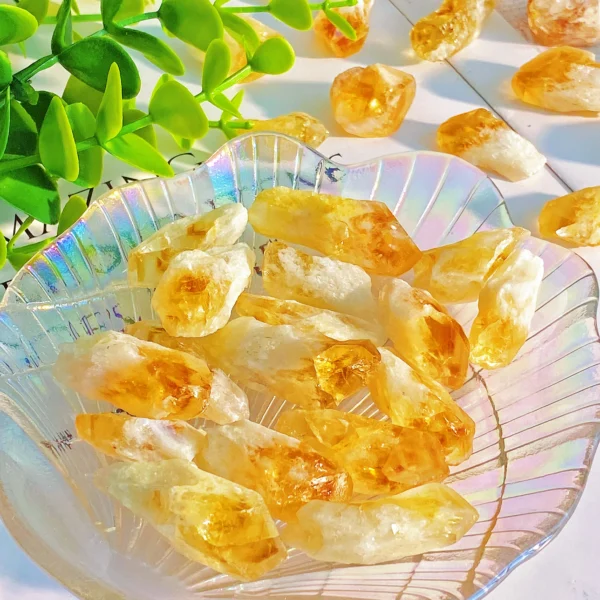 5PC High Quality Natural Citrine Crystal Natural Crystal Raw Stone,Gemstone Jewelry,Glitter, Healing crystal,Women gift