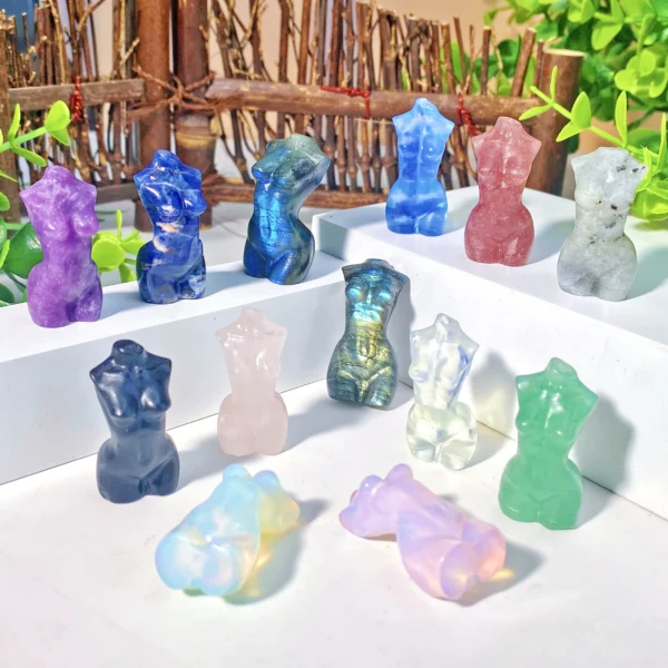 1PC-5PCS Random Model Natural Crystal Carving,Gemstone Jewelry,Glitter, Birthday gift, Women gift, Girlfriend gift