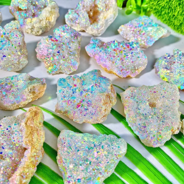 1PC High Quality Random Aura White Agate Raw Stone Natural Crystal Raw Stone,Gemstone Jewelry,Glitter, Healing Crystal,gift