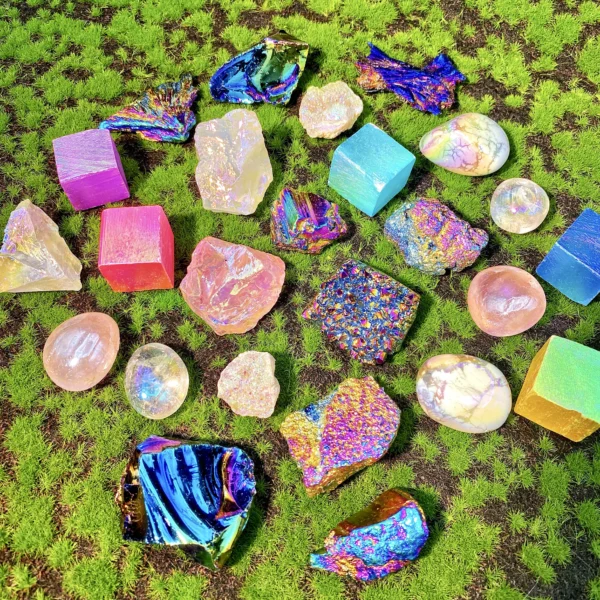 Mystery Box 100g/300g/500g Mixed Aura Raw Stone And Tumble Stone Blind Box,Exciting,Raw Stone And Tumble Stone Random Selection