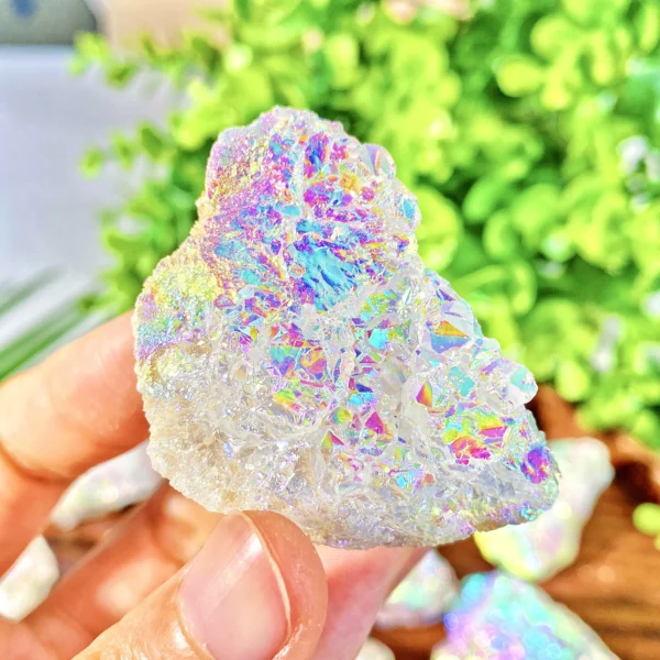 1PC High Quality Random Aura White Agate Raw Stone Natural Crystal Raw Stone,Gemstone Jewelry,Glitter, Healing crystal, Birthday