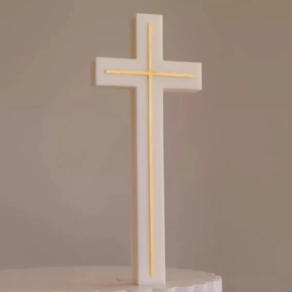 DIY 8-33cm Large Jesus Cross Candle Silicone Mold Mary Epoxy Resin Silicone Mold Church Decor Cross Concrete Cement Gypsum Mold