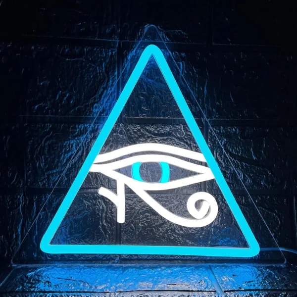 The Eye of Horus Neon Light for Bedroom Wall Decor Eyes Aesthetic Decor Lights Art Gift for Game Room Halloween Christmas Party