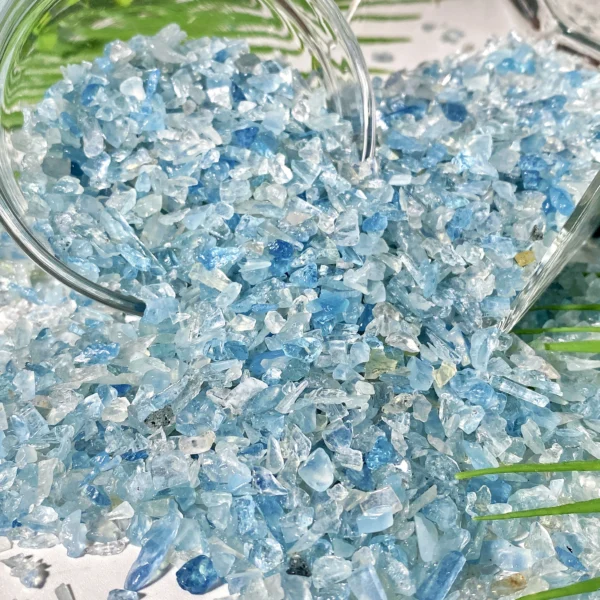 50g/100g 1-5mm Aquamarine Chips Natural Chip Stones Natural Crystals Chip,Gemstones,Perfect for DIY Mosaic Art & Crafts!