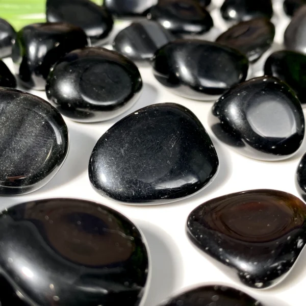 5PCS 10-50mm Natural Obsidian Tumbled Stones Crystal Minerals,Gemstones,Glitter, Healing crystal，Birthday gift，Home decoration