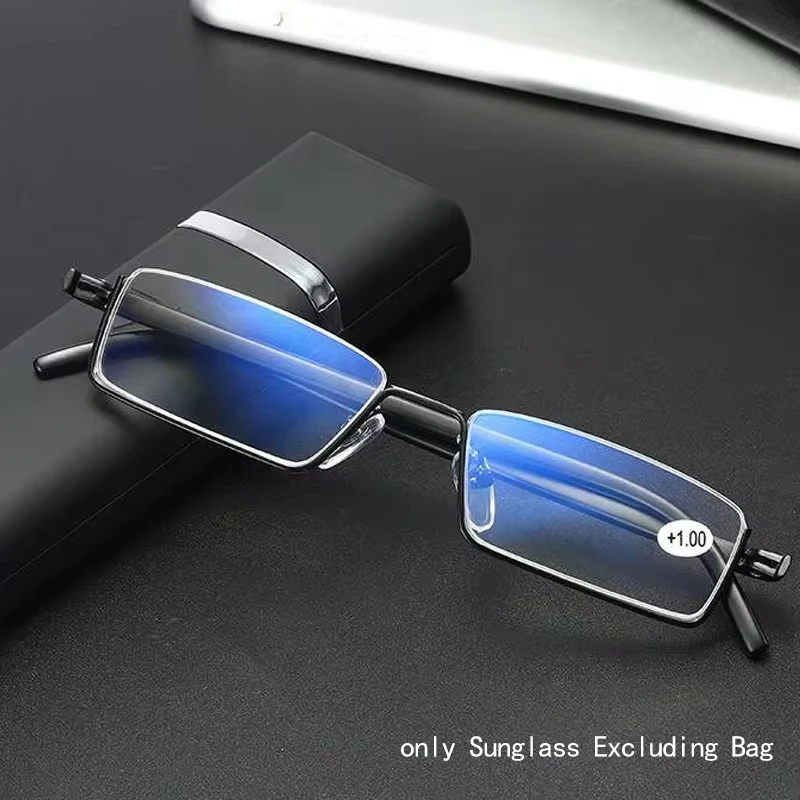 kf-S530589a097e643d2bce311ac43cc7eb4j Metal Anti-Blue Light Reading Glasses Men Half Frame Prescription Eyeglasses Male Reading Glasses - Image 1