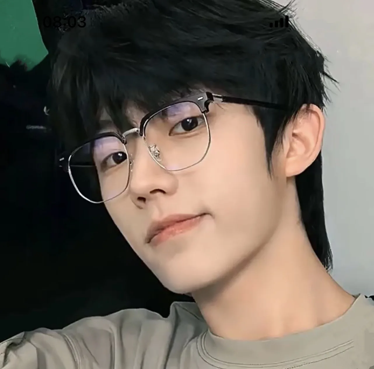 kf-S9e7344ad107842d0bce1d16ce793068fr Fashion unisex square Plain glasses for men women Metal frame glasses polygon eyeglasses Gentle Black anti blue light glasses - Image 1